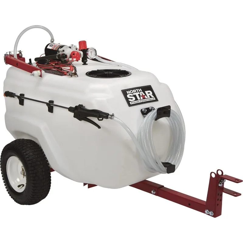 

Tow-Behind Trailer Boom Broadcast and Spot Sprayer - 31-Gallon Capacity, 2.2 GPM, 12 Volt DC