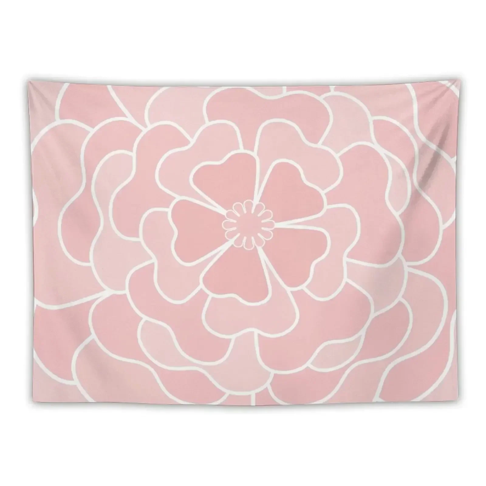 

Pink abstract flower Tapestry Decorations For Room Room Aesthetic Tapestry