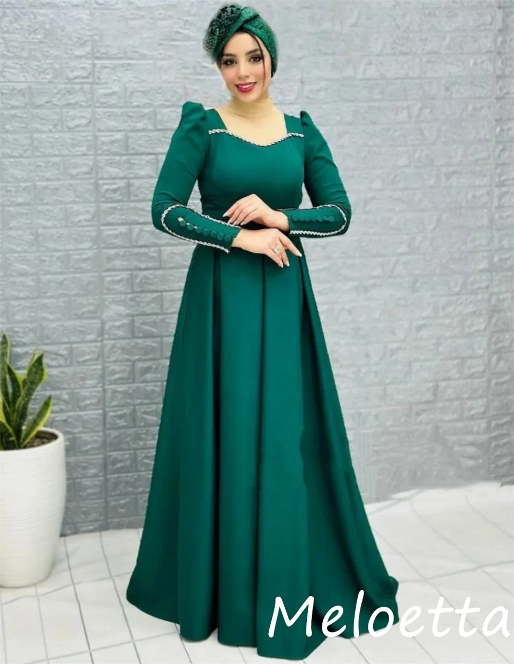 Customized Chinese Style Jersey Sequined Pleat A-line High Collar Long Dresses Bespoke Occasion Exquisite
