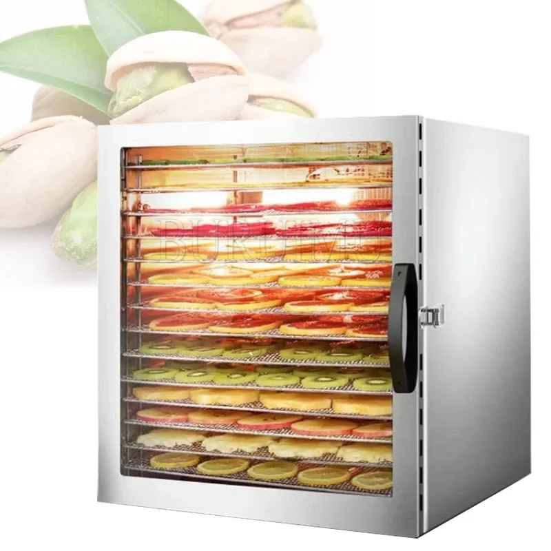 Household Food Dehydrator Pet Meat Dehydrated Snacks Air Dryer With 10 Trays 220V