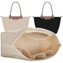 NEW Felt Insert Bag For Longchamp Handbag Liner Bag Felt Cloth Makeup Bag Support Travel Portable Insert Purse Organizer