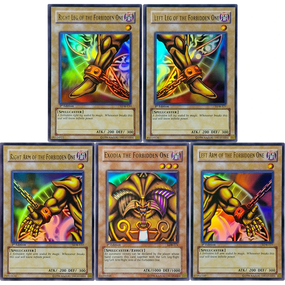 1st Edition Yu-Gi-Oh! Proxy Game Cards Gold Name Epic Rare Cards LOB left and right hands, left and right feet XYZ-Dragon Cannon