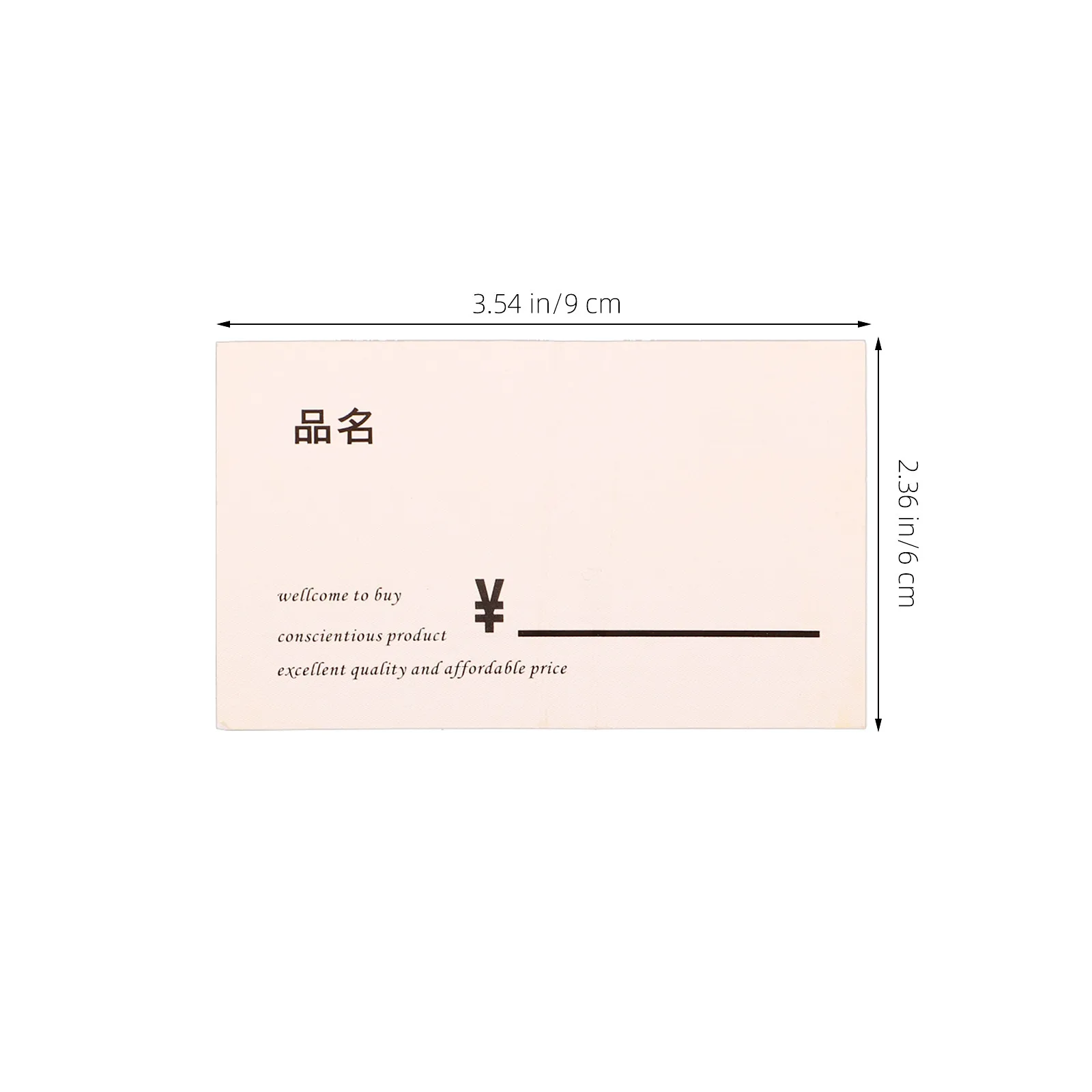 100Pcs Supermarket Price Tags Paper Price Labels for Retail Stores Fruit Vegetable Pricing Blank Print Tear Resistant