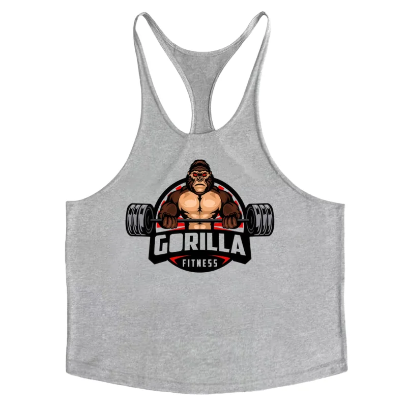 Tank Top Gym Katun Pria, Rompi Tanpa Lengan dengan Tali Tipis untuk Latihan Malam & Pakaian Kasual Sehari-hari yang Nyaman