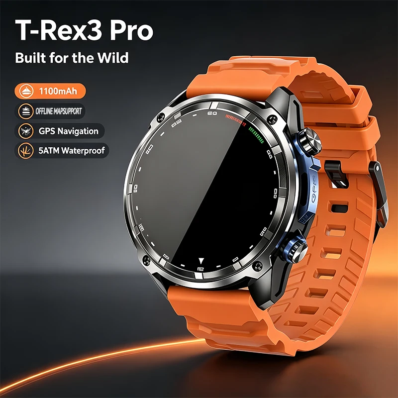 Sapphire GPS SmartWatch Offline Maps 4GB Mmory Video Player Military Sports Smart bracelet Men 50m Swimming Waterproof 2025 New