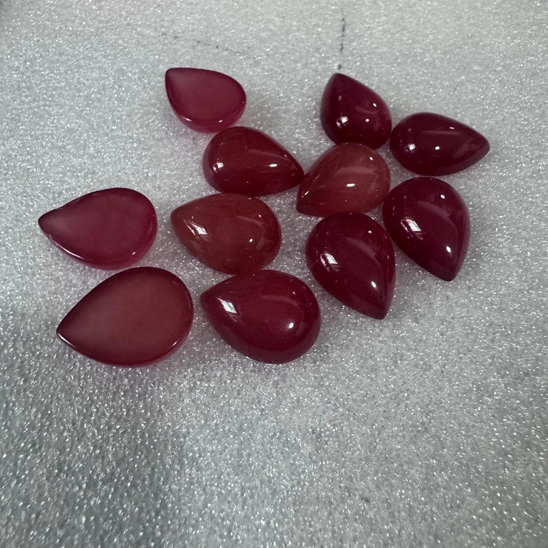 أحجار كريمة خاتم وجه للمجوهرات ، بيع بالجملة ، أحمر الخوخ الأصلي ، العقيق العقيق العقيق العقيق العقيق ، الكمثرى دروب 10 × 14 ، 15 × 20 ، 5 في العبوة