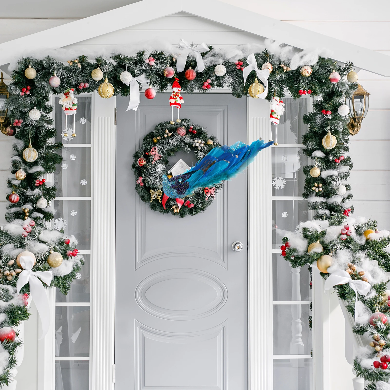 

Simulated Peacock Pendant Bird Ornaments Animal Decoration Xmas Christmas