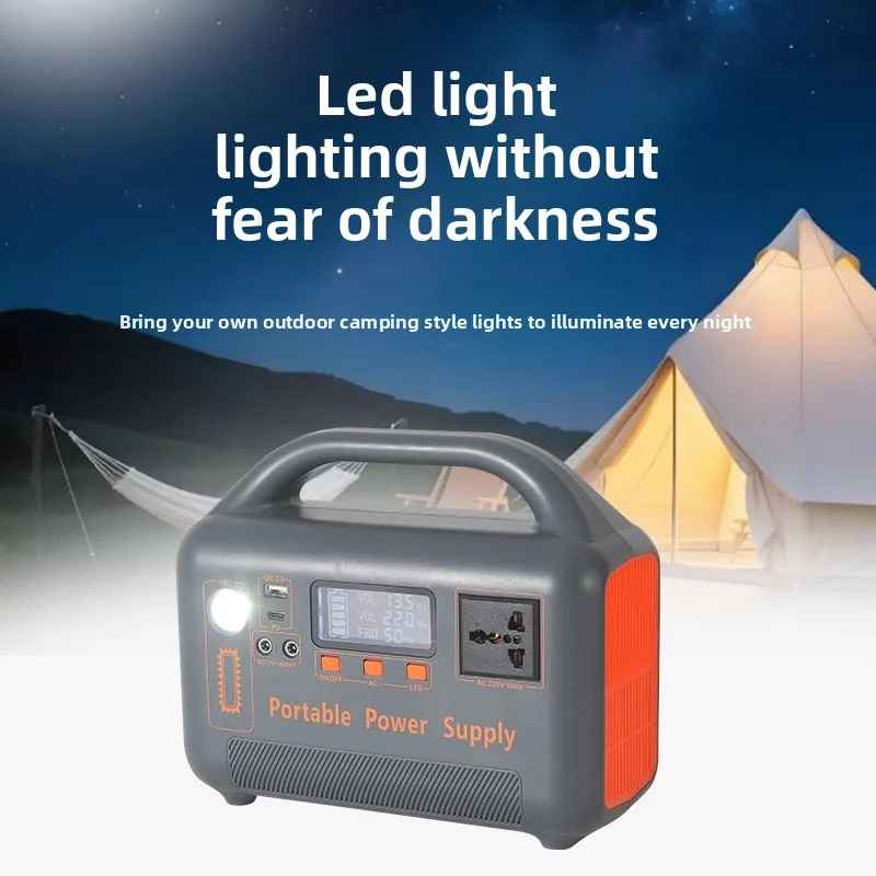 Przenośna stacja zasilania o dużej pojemności 400W, bateria LiFePO4 192Wh, generator solarny AC 220V, szybkie ładowanie, power bank na kemping