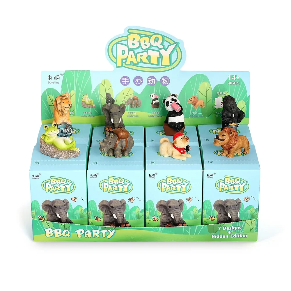 Caja ciega de Maruyu, juguete, serie de animales vegetales, figura de resina, muñeco de dibujos animados bonito, regalo sorpresa para niño y niña