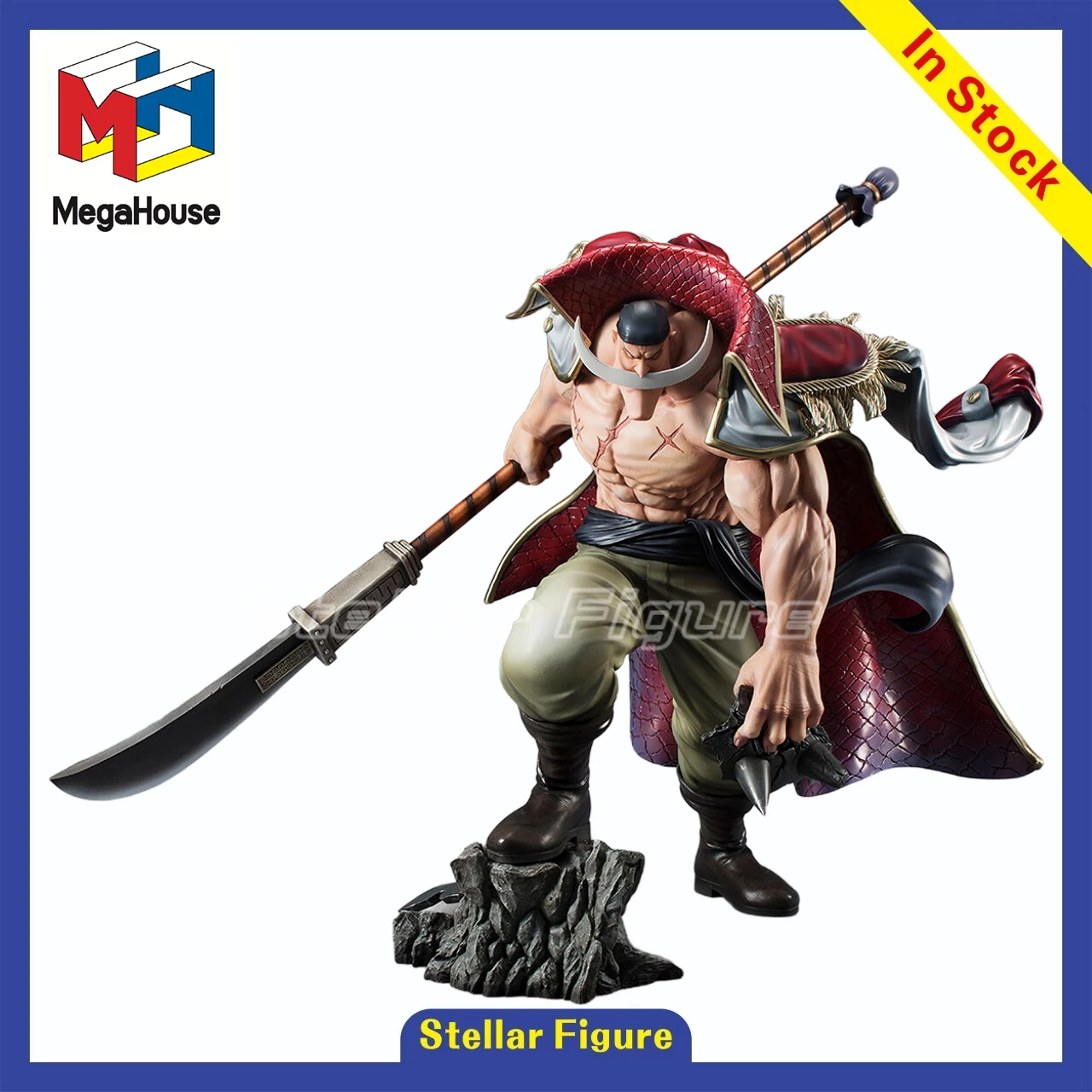 

【SF】В наличии: Коллекционная фигурка MegaHouse Portrait of Pirates SA-MAXIMUM ONE PIECE EDWARD NEWGATE, модель для подарка