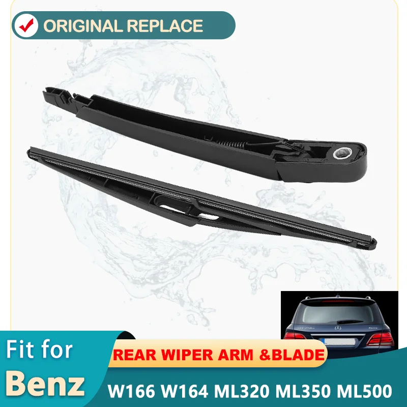 ​Rear Windshield Wiper Arm Blade Set A1648200744 for Mercedes Benz W166 W164 ML320 ML350 ML500 GLE63 GLE350