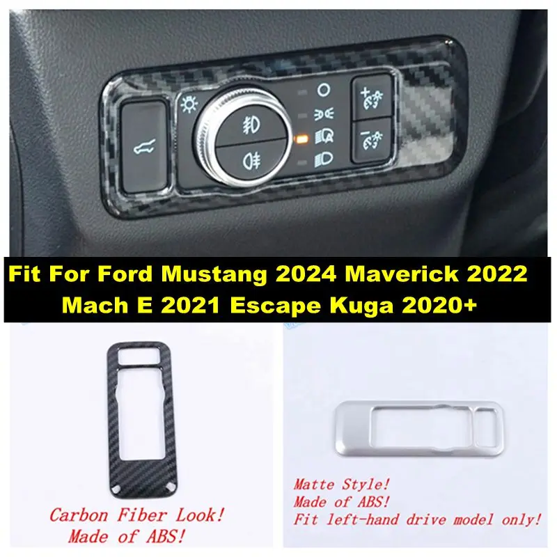 

Head Light Lamp Adjust Button Switch Panel Cover Trim For Ford Mustang 2024 Maverick 2022 Mach E 2021 Escape Kuga 2020 - 2024