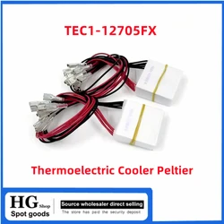 Módulo Peltier do refrigerador termoelétrico, TEC1-12705FX, 12V, 60W, 40x40x4mm, TEC1 12705FX