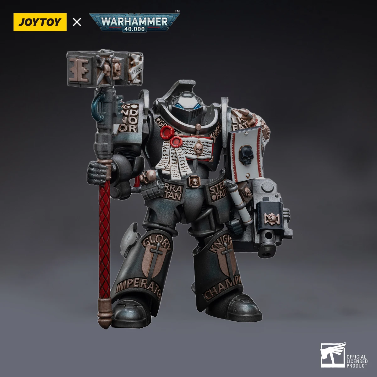 JOYTOY Warhammer 40K Szare Rycerze Terminator Caddon Vibova Figurka Akcji Zabawki Lalka Caddon Vibova Model Kolekcja dla Fanów