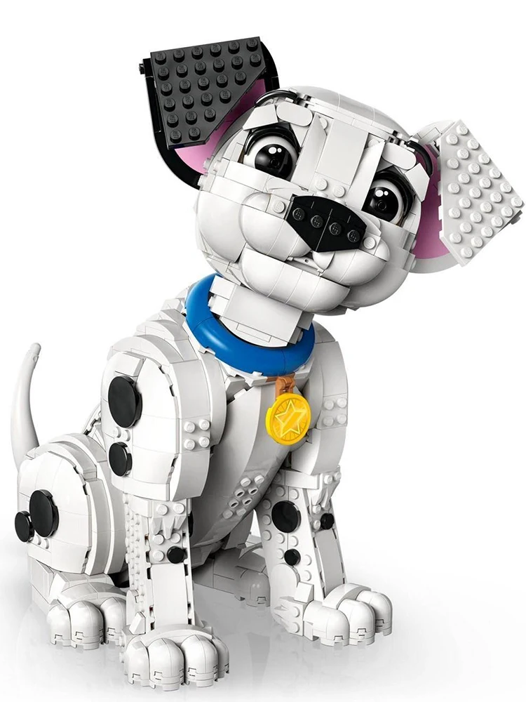 1722 stuks Schattige Puppy Bouwstenen Dier Hond Model Diy Montage Baksteen Speelgoed Kinderen Kerstcadeau Compatibel Met Set 43269 - afbeelding 2