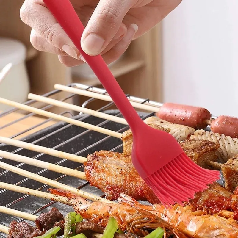 Silicone barbeque brush Heat Resistant Oil Brushes for Pastry Cooking Smear BBQ Kitchen Bar Cake Baking Tools Utensil Supplies