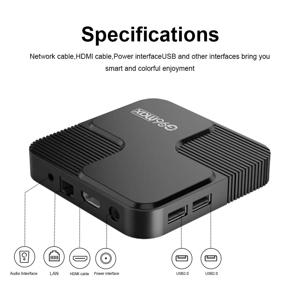 G96max H618 Android Smart TV Box Allwinner H618 Quad Core 64GB 4GB Android 12 Bluetooth 5,0 2,4G 5G 6K HD Media Player Streaming