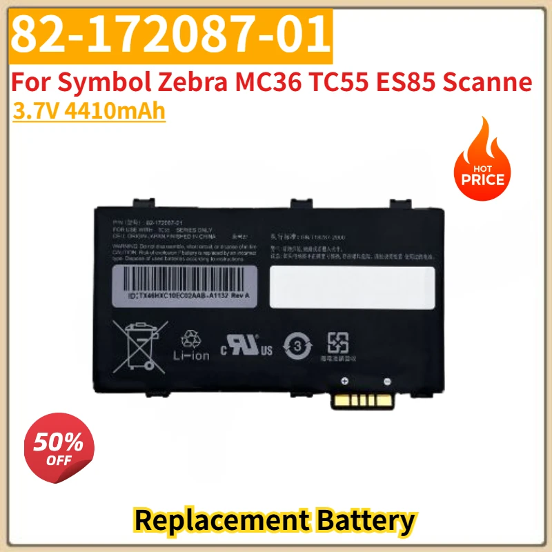 

82-172087-01 High Quality Battery 3.7V 4410mAh For Symbol Zebra MC36 TC55 ES85 Scanne Brand New Replacement Battery