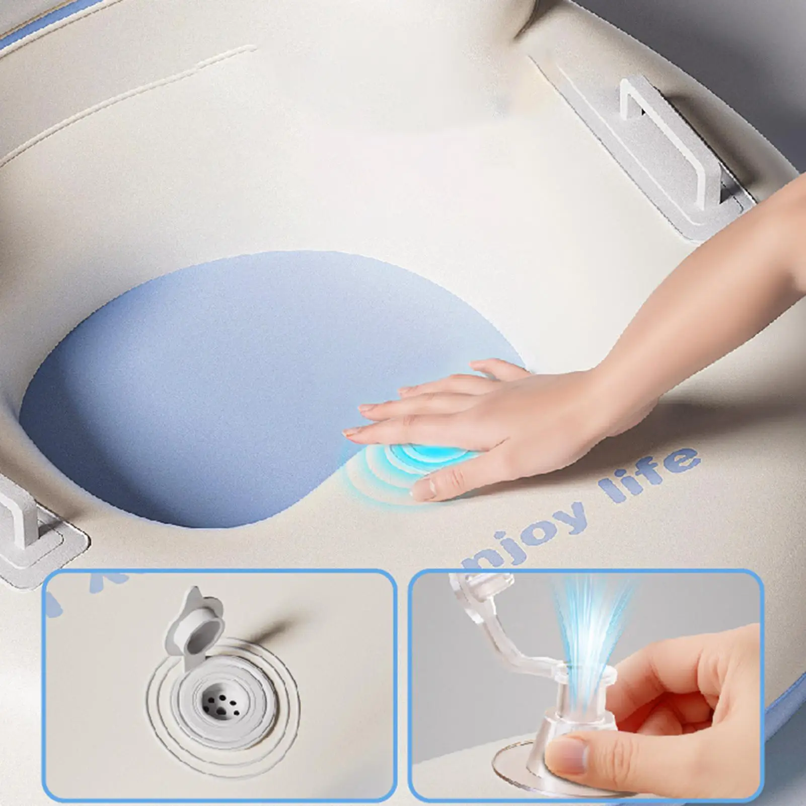 ألعاب رياضية شتوية مزلجة ثلجية مع مقابض زلاجات شديدة التحمل للأعمار من 3 سنوات والأطفال والكبار والأنشطة العائلية والتزلج في الهواء الطلق والحديقة #5