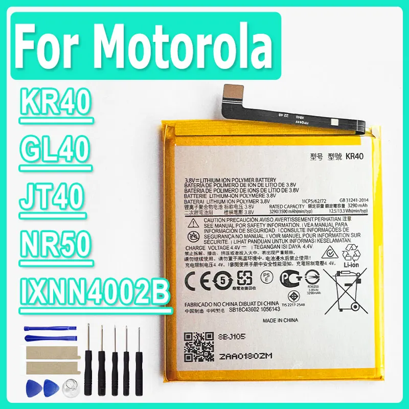 

XDOU High Quality KR40 IXNN4002B GL40 JT40 NR50 Battery For Motorola Moto Edge One Z Play G6 X30 Plus Vision XT1970 T80Ex