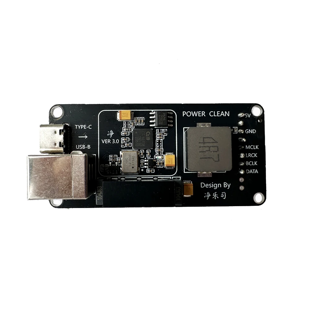 بطاقة CT7601 TypeC USB-B مع عازل USB متوافق مع Xmos Italy Amanero USB 192K/32BIT/DSD128 لـ DAC