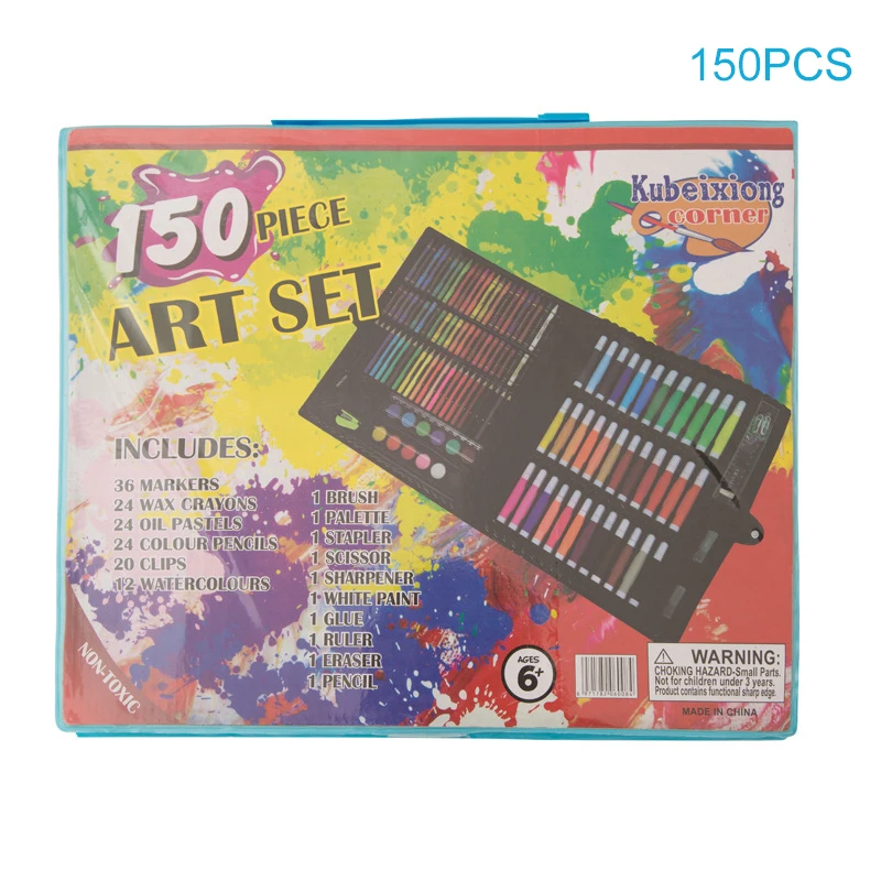 86/150Pcs/Set Drawing Tool Kit Crayon Kids Gift  For Kids Girls