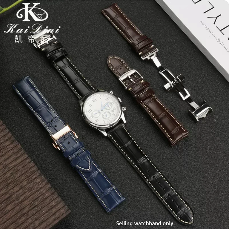 Calfskin Watch Band for Longines Masters Bracelet Leather  L2 L3.782 Comcast Men's Genuine Leather Accessories 19mm 20mm 21mm