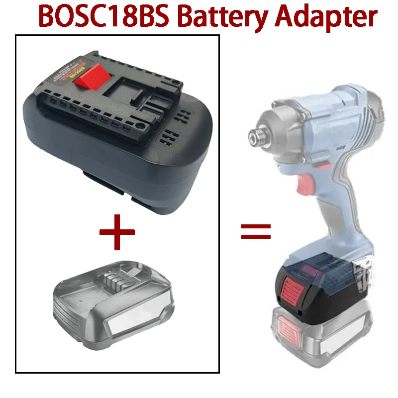 

For Bosch 18V PBA Battery BOSC18BS Battery Adapter Convert To for Bosch 18V Battery for Bosch Professional 18V GBA Power Tools
