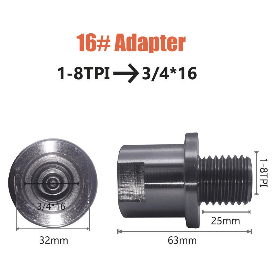 Woodworking Lathe Chuck Thread Converter, Woodworking Spindle Reducer, Accessories