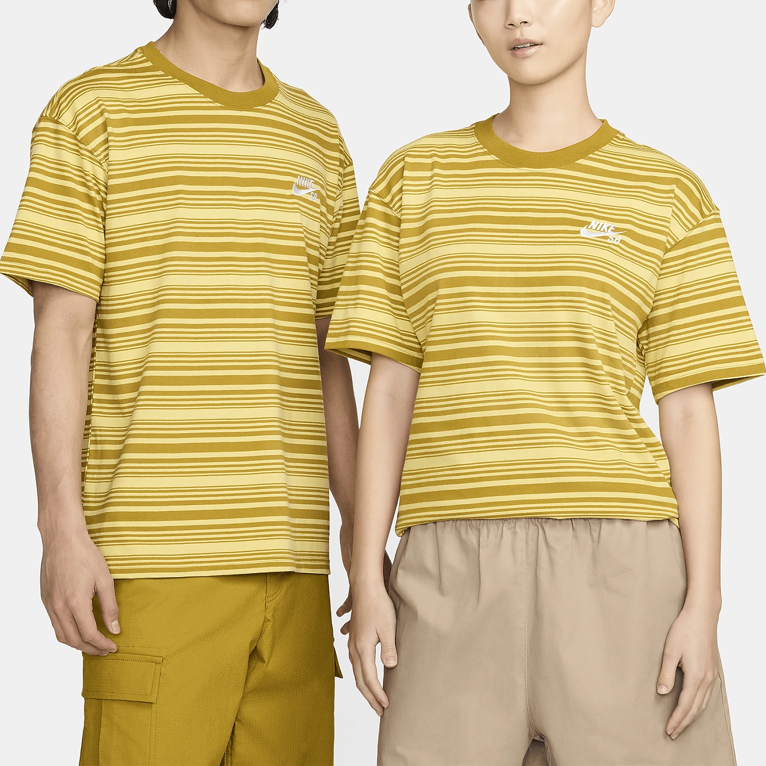 

Nike официальная оригинальная летняя новая мужская свободная повседневная одежда в полоску с круглым вырезом и коротким рукавом FQ3712-716