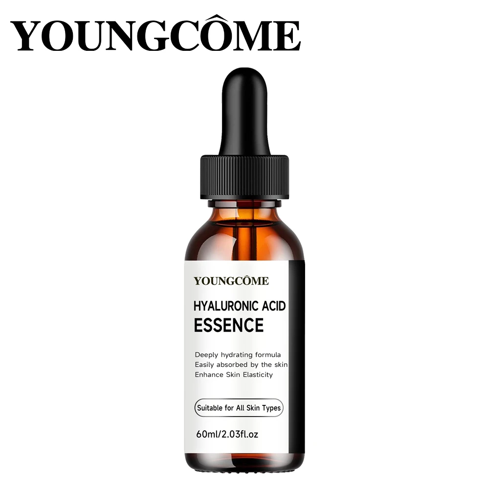 40ml/60 ml Soro facial reafirmante, rico ácido inialurônico, vitaminas C adequadas para todos os tipos de pele, efeito firmador