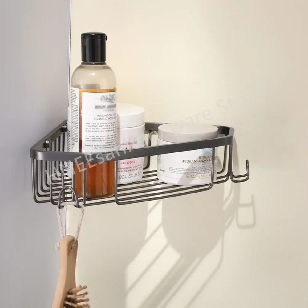 High Quality Toilet Storage Rack Bathroom Shelf Corner Shelf Shower Wall Mounted Bracket Bathroom Accessory Shampoo Organizer