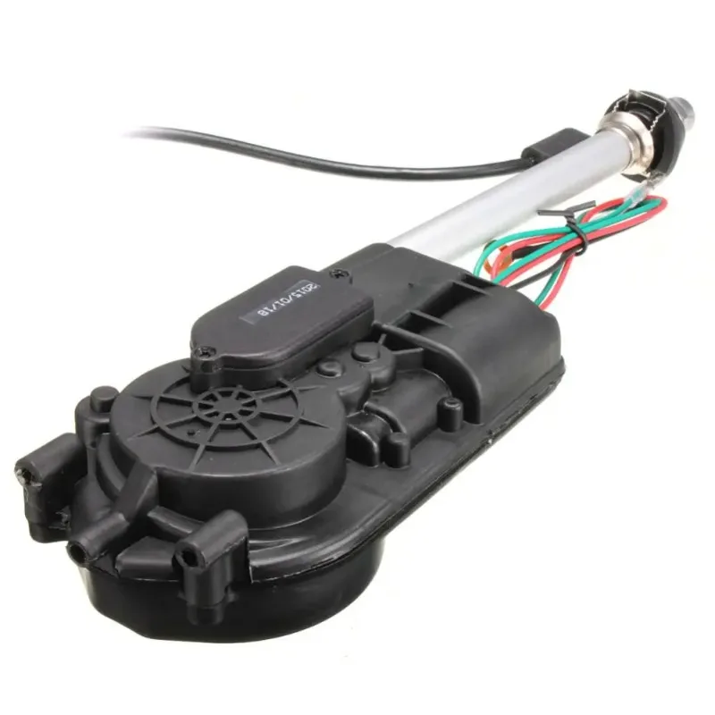 Car Automatic Electric Antenna 5 Section AM FM Radio Power Aerial Auto Retractable Booster Antenna Complete Mount Kit