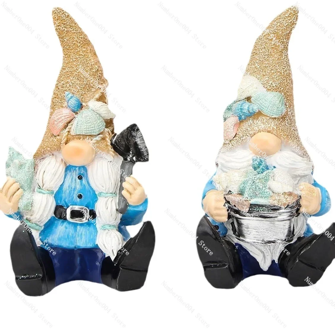 5pcs-ocean-gnome-resin-sculpture-summer-beach-decor-creative-tabletop-art