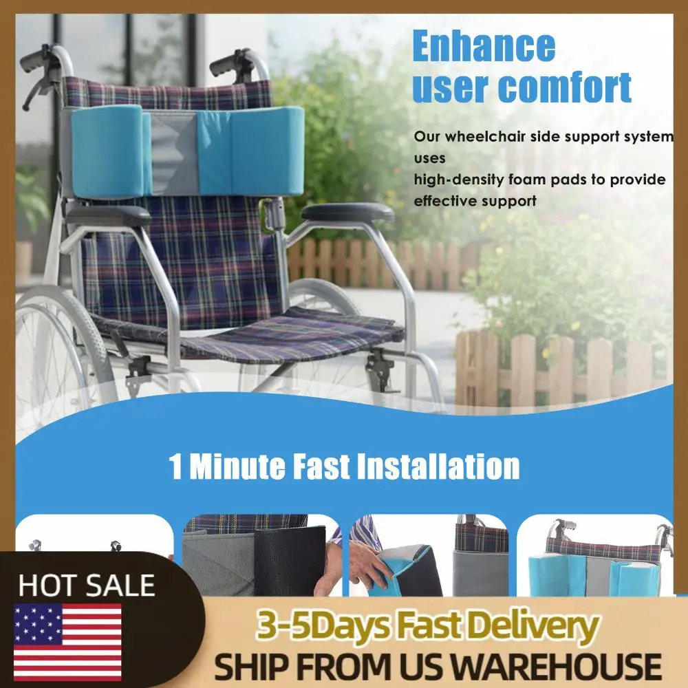 

Боковые пенопластовые клиновые боковые ограждения, съемная спинка для позиционирования стула на колесах, регулируемая противосторонняя подушка для пожилых людей