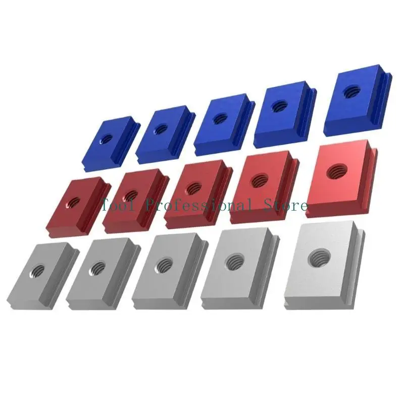 57qf 10pcs t-slot 8 t- 트랙 슬라이더 슬라이더 슬라이더 너트 목공 도구 나사 슬롯 알루미늄 T 슬롯 너트