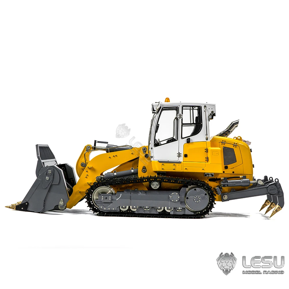 In Stock Gifts LESU 1/14 Metal 636 Updated Hydraulic Tracked RC Loader Rear Tail Light Sound Toy Earth Mover Vehicle TH20450