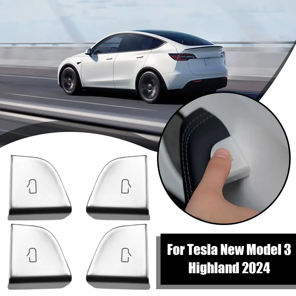 

Для Tesla New Launch Juniper 2025 и New Highland 2024, переключатель дверного замка, кнопка открытия, защитная крышка U6P0