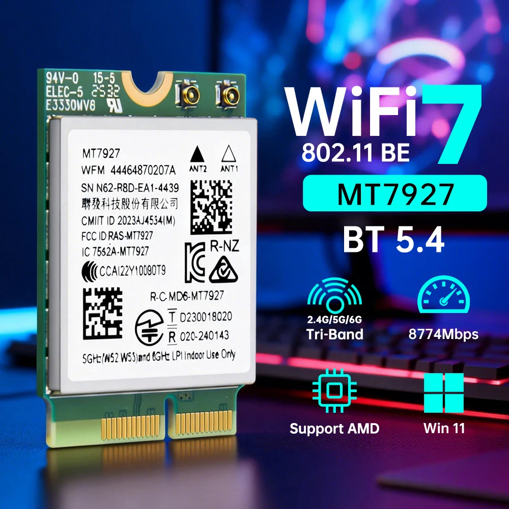 adaptador-wifi-7-mt7927-tri-banda-24g-5g-6g-bluetooth-54-tarjeta-de-red-inalambrica-80211be-gigabit-para-intel-amd-win11