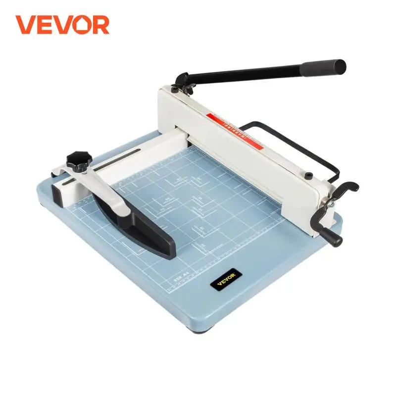 VEVOR 12/17 Inch Manual Paper Cutter Guillotine Trimmer Heavy Duty 300-500 Sheets Shredder for Factory School Office Accessories