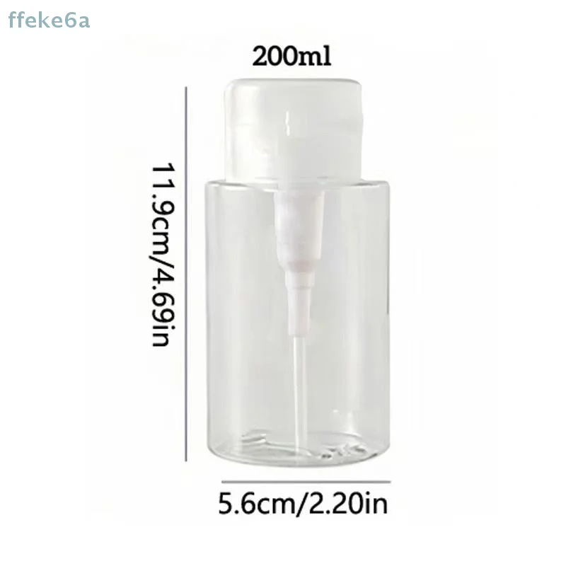 Dispensador de bomba vazia recarregável com tampa, 150ml, limpador de manicure, removedor de maquiagem, recipiente, garrafa de imprensa