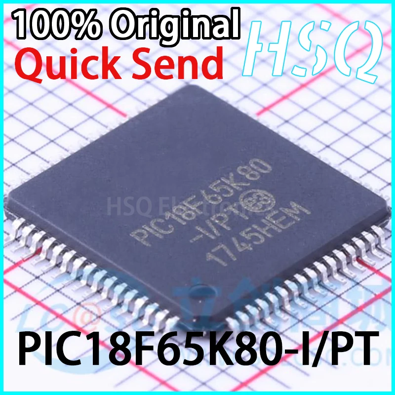 

1PCS New original PIC18F65K80-I/PT embedded microcontroller TQFP64 packaged MCU chip