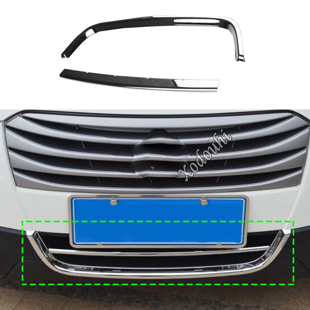 

For Suzuki S-Cross Scross Sx4 2014 2015 2016 2017 Car Body Detector ABS Chrome Trim Front Bottom Racing Grid Grill Grille Panel