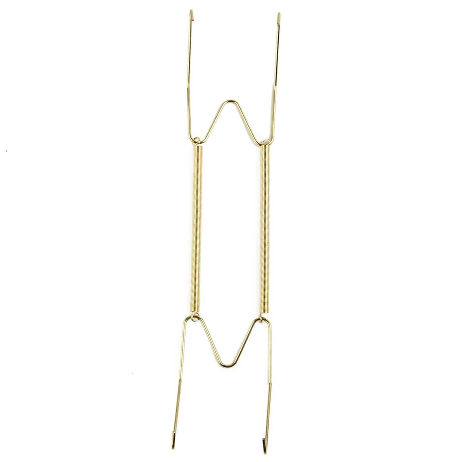 4/5/6/7/8/10/12/14/16 Inch Plate Dish Hangers Holder W-shaped Wall Display Decorative Invisible Spring Hanging Hook Golden