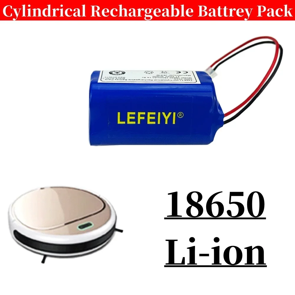 14.8V 2800mAh Lithium Battery Huanqi Toy Plug For ILIFE A4 A4s V7 A6 V7s Plus Robot Vacuum Cleaner ILife 4S 1P High Quality Part