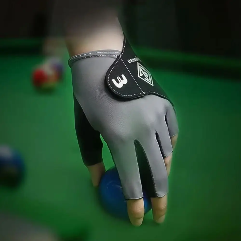 

Left Hand Billiards Gloves 5-Finger Breathable Snooker Glove Elasticity Comfortable Billiard Training Gloves
