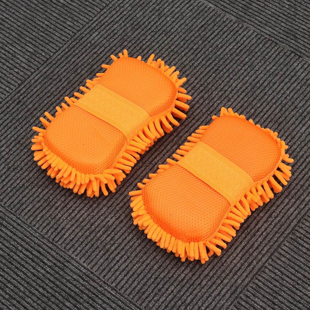 

2Pcs Car Cleaning Gloves Microfiber Wash Mitts Soft Sponge for Vehicles Auto Exterior Interior Glass Floor Bath Kitchen Cleaning