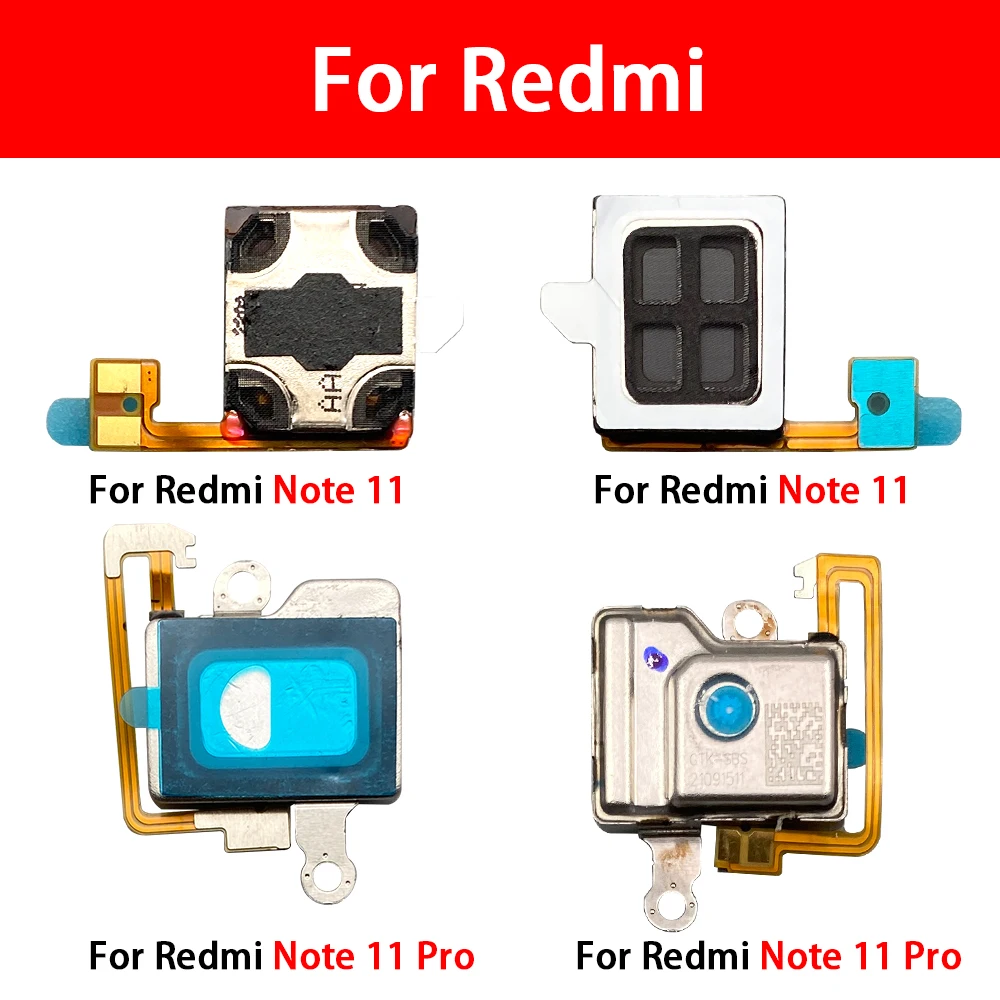 For Redmi Note 11/11Pro/11 Pro Plus Note 11S Earpiece Flex Cable Ear Speaker Ringer Buzzer Module Replacement Parts