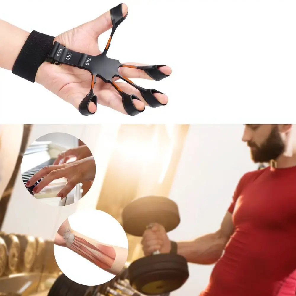 Silicone Finger Resistance Stretcher Hand Exerciser Grip Strength Training Equipment For Athletes Basketball Sport