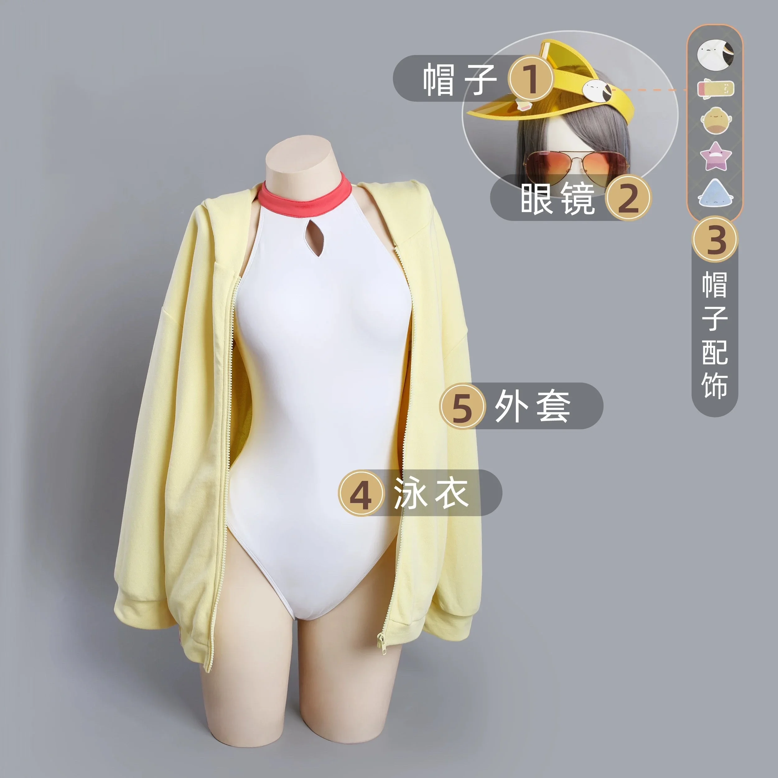 

2026 new Game Blue Archive Yurizono Seia Swimsuit Cosplay Costume Anime Party Uniform Hallowen Play Role Clothes Clothing